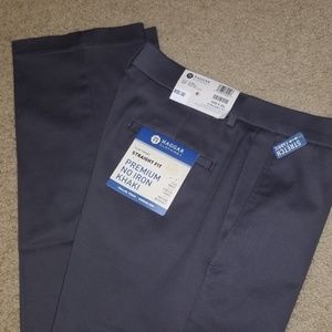 Mens flat front Haggar pants
